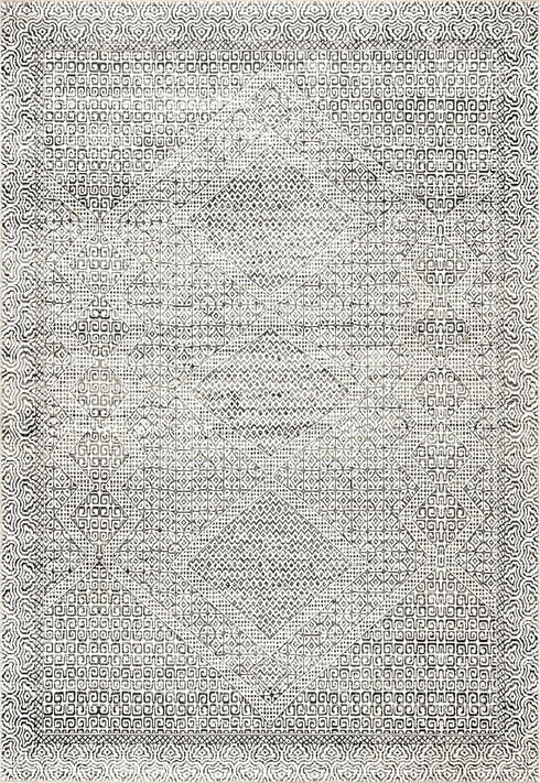 nuLOOM Abstract Tribal Accent Rug, 2' x 3', Grey, Machine Washable Rectangular Rug