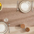 60 Inches 14x60 Inches, ZeeMart Burlap Style Farmhouse Table Runners Long, Brown Rustic Woven Coffee Table Runner