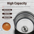 YSSOA Electric Milk Frother Handheld with Stainless Steel Stand Battery Operated Whisk Drink Mixer for Coffee, Frappe, Latte, Matcha, Hot Chocolate, Black (240ml/8.12oz, Classic Black) by YSSOA