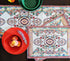 Tache Rococo Elegant Ornate Ivory Colorful Paisley Dining Cotton Linen Tapestry Woven Table Runner 13x90