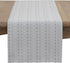Saro Lifestyle Stitched Line Table Runner, Grey, 16" x 72"