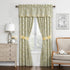 Waverly Paisley Verveine Valance for Window, Rod Pocket Curtain for Kitchen and Living Room, 52 in x 16 in, Spring