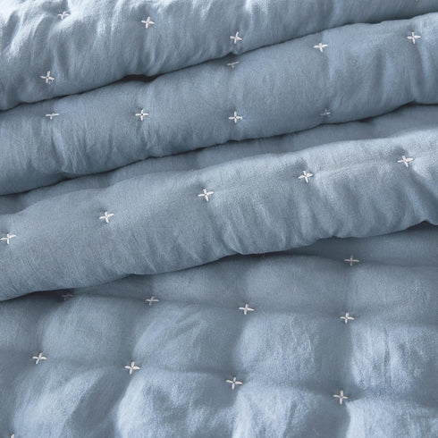 WDCOZY Sets 2 68x90 inches, Twin Quit Size Bedding with Pillow Sham, Lightweight Soft Bedspread Coverlet, Quilted