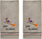 SKL Home Halloween Happy Halloweenie Hand Towel Set, 2 Count for Bath/Kitchen/Bar & Gift