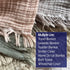 KyraHome 100% 60"x80", Summer, Organic Cotton Throw Blankets, Plant Dyed, Lightweight Warm, Gauze Soft Muslin Blankets