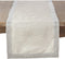 SARO LIFESTYLE Lily Collection Studded Design Table Runner - 16" x 54", Silver