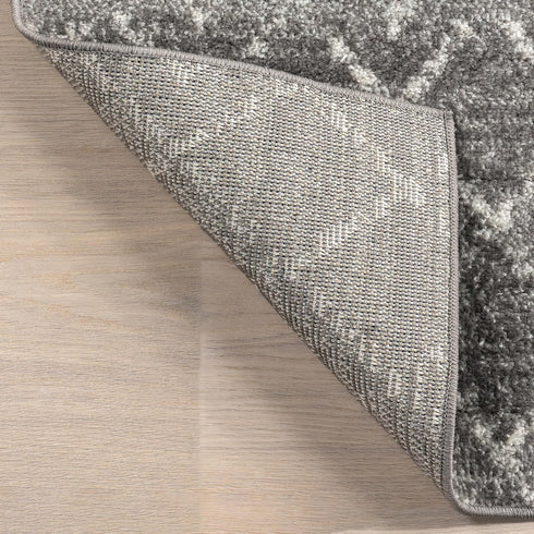 2x6 nuLOOM Moroccan Blythe Area Rug, Dark Grey, Faded Bohemian Design, Stain Resistant, For Bedroom, Dining Room