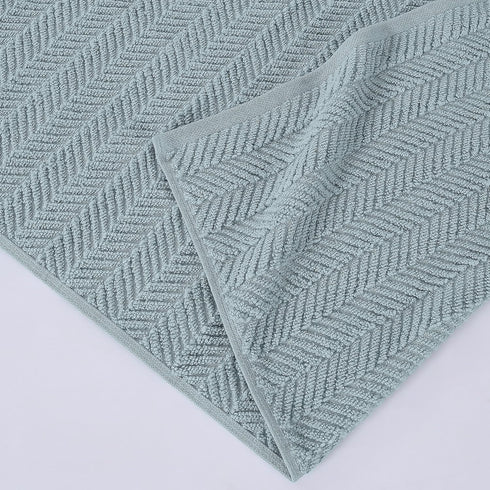 6-Piece 100% Set 2 2 2 Modern Threads Otis Cotton Towel Zero Twist Jacquard Chevron Includes Bath Towels, Hand Towels