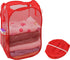 Simple Houseware Mesh Pop-Up Laundry Hamper Basket, Red - 2 Pack with Side Pocket