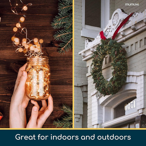 MUMUXI 24 Pack 7.2ft Fairy Lights Battery Operated String Lights, 20 Mini LEDs for Wedding Party Decorations