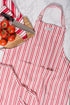 DII Kitchen Collection Striped Tomato Apron, Gourmet Chef