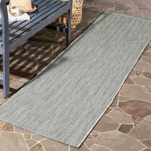 SAFAVIEH Courtyard Collection Accent Rug, 2' x 3'7', Natural / Cream CY8022, Indoor/Outdoor Patio Rug