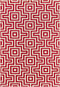 Momeni Rugs Baja Collection Contemporary Indoor & Outdoor Area Rug - 1'8" x 3'7", Easy to Clean, Red