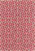 Momeni Rugs Baja Collection Contemporary Indoor & Outdoor Area Rug - 1'8" x 3'7", Easy to Clean, Red