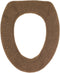 Soft Toilet Seat Cover, Plush & Thick Fabric, 14x18" for Round & Elongated Toilet Seats, Cocoa Brown