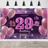 IMISI 29th Birthday Decorations for Girls - Happy Birthday Banner Pink Backdrop for Women