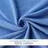 66x90 Inch 100% Cozy, (1-Pack) Linteum Textile Supply Blue Hospital Thermal Blanket Cotton, Soft and Breathable
