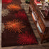 SAFAVIEH Soho Collection Accent Rug, 2' x 3', Dark Grey & Silver, Handmade Starburst Wool & Viscose for High Traffic
