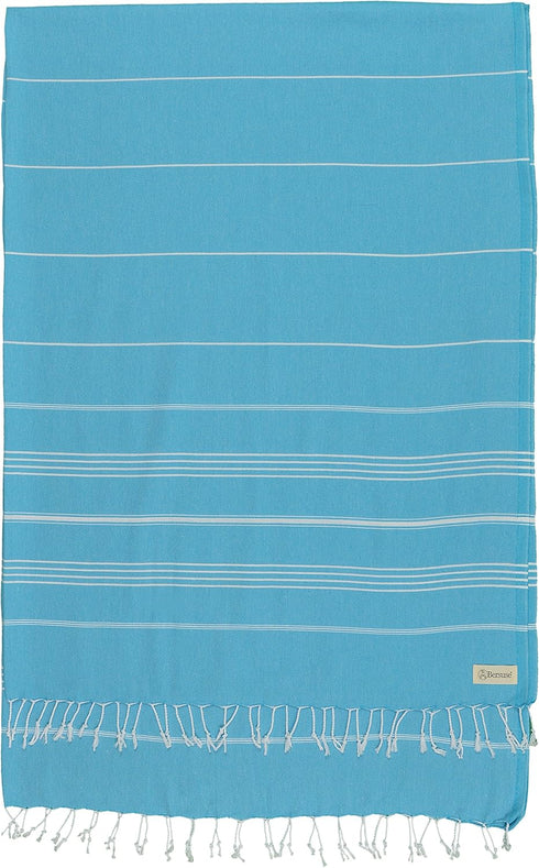 Bersuse Towels Anatolia XL Beach Blanket, Turkish Towel, 100% Cotton, Extra-Large Quick-Dry Lightweight, 61x82 Inches,