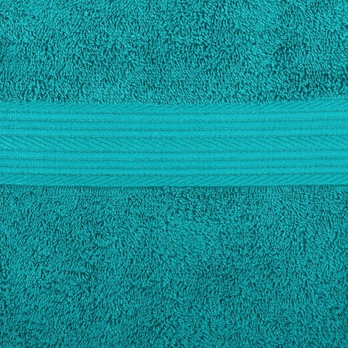 6-Piece Set, 100% 2 2 2 Amazon Basics Oversized Fade-Resistant Towel Cotton, Highly Absorbent, Soft, Teal, Bath Towels