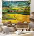 Lunarable Tuscan Tapestry, Idyllic Landscape of Tuscany Road and Cypresses, Fabric Wall Hanging Decor, 45" X 30"