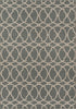 Momeni Rugs Baja Collection Indoor & Outdoor Area Rug, 1'8" x 3'7", Grey, Easy to Clean