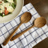 FAAY 2 Teak Serving Spoons, 9.5 Inches Wooden Spoon, Handcrafted from High Moist Resistance Teak