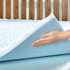 Best Price Mattress 1.5 Inch Egg Crate Memory Foam, Cooling Gel Infusion, Queen Mattress Topper, Blue