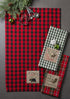 DII Holiday Kitchen Collection, Embroidered Dishtowel Set, Cabin Christmas, 18x28, 3 Piece