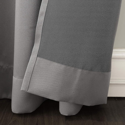 Sun Zero Becca Energy Efficient Grommet Curtain Panel, 40" x 95", Gray