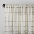 Clean Window Twill Stripe Anti-Dust Sheer Curtain Panel, 52" x 84", Allergy/Pet Friendly, Gray