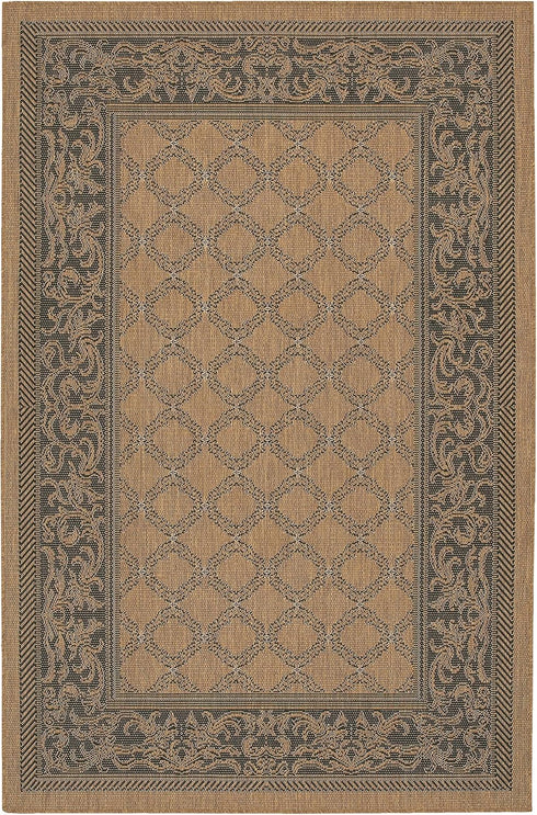 Couristan Recife Garden Lattice Indoor/Outdoor Area Rug, 3'9" x 5'5"