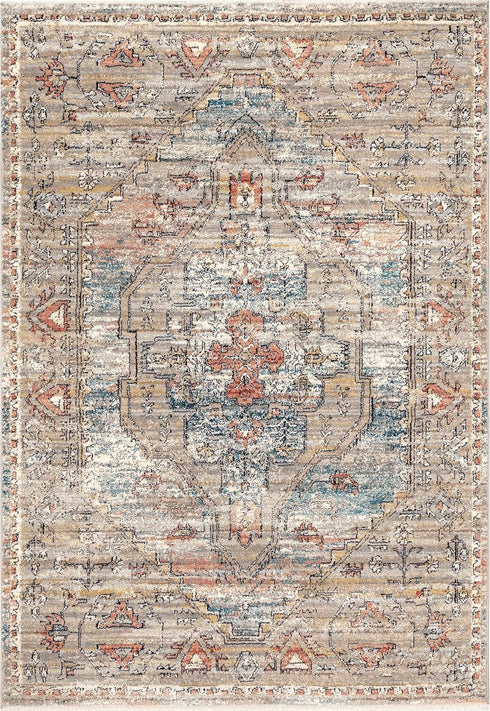 nuLOOM Marley Traditional Medallion Fringe Accent Rug, 3x5, Beige