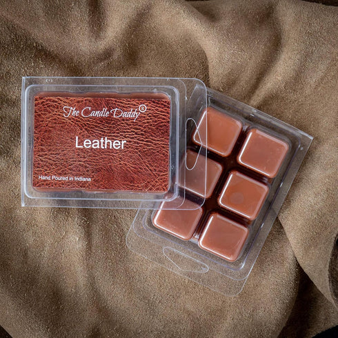 Leather Maximum Scented Wax Cubes/Melts, 5 Packs, 10 Ounces Total, 30 Cubes