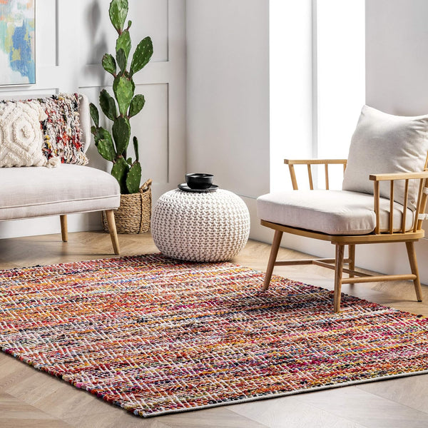 nuLOOM Rochell Hand Woven Chevron Accent Rug, 2x3, Magenta