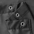N&Y HOME Fabric Shower Curtain or Liner with Magnets, Dark Charcoal Grey - Hotel Quality, Water Repellent (72x72)
