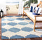 SAFAVIEH Courtyard Collection 2'7" x 5' Beige/Blue CY6162 Waterproof Indoor/Outdoor Easy-Cleaning Area Rug for Patio