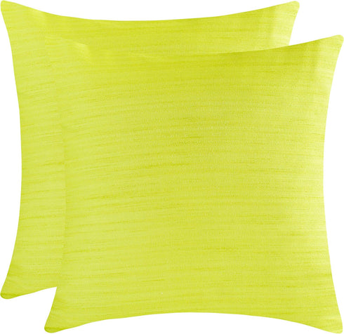 The White Petals Apple Green Throw Pillow Cover - Decorative Washable Cushion Covers for Couch, Sofa, Bedroom, Living