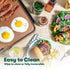 15 12" 22", bella XL Electric Ceramic Titanium Griddle, Make Eggs At Once, Healthy-Eco Non-stick Coating, Hassle-Free