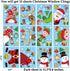90shine 314PCS Christmas Decorations - Window Clings with Snowflake, Santa, Elf, Reindeer, Gnome Decals, 12 Sheets