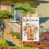Welcome Boots Garden Flag, Vertical Double Sided Flower Bird Autumn Fall Decor 12.5 x 18 Inches
