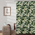 Lush Decor Tropical Paradise Shower Curtain, Fabric Leaf Rainforest Print, 72" x 72", Green