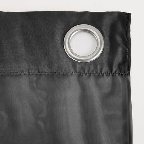 No. 918 Emily Sheer Voile Grommet Curtain Panel, 59" x 63", Black