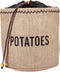 Natural Elements Potato Bag with Blackout Lining, Hessian, 24 x 24 cm, Brown