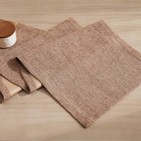 90 Inches 14x90 Inches, ZeeMart Burlap Style Farmhouse Table Runners Long, Brown Rustic Woven Coffee Table Runner