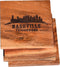 Nashville Coasters, Engraved Acacia Wood Drink Coasters with Nashville Skyline Design - Nashville Gifts (Set of 4)