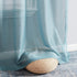 HLC.ME Lauren Semi Sheer Light Filtering Transparent Pocket Top & Back Tab Lightweight Floor Length Window Curtains, 2