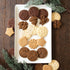 Nordic Ware 01236 Yuletide Cast Cookie Stamps, 3-inch Rounds, Silver