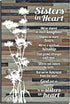 Sisters in Heart Wood Plaque - Made in the USA, 6x9 Inch Rustic Vertical Frame Wall and Tabletop Decoration