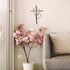 RELY+ Entwined Hearts Wall Cross, Metal 13 X 9 Inch, Entangled Heart Iron Wall Decor Gift for Living Room